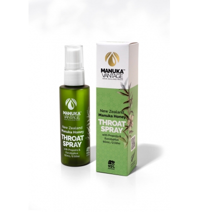 Manuka Vantage Throat Spray with Propolis and Eucalyptus 60ml