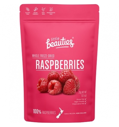 Little Beauties Whole Freeze- Dried Raspberries 20 g Net WT