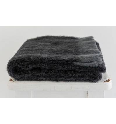 羊駝毛圍巾-灰色/黑色Marle