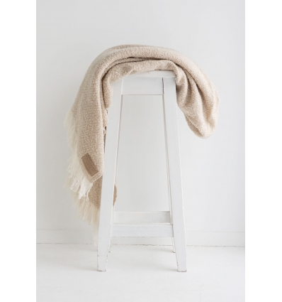 Wool Twill Throw - Driftwood