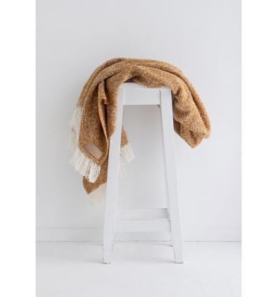 Wool Twill Throw - Copper