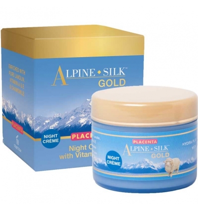 Alpine Silk 胎盤綿羊油晚霜, 100g