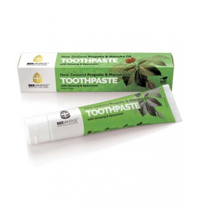 BeeVantage Propolis & Manuka Oil Toothpaste with Ginseng & Spearmint 100g